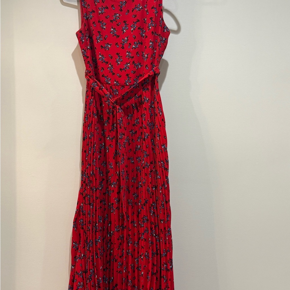 Floral Red Maxi Dress
